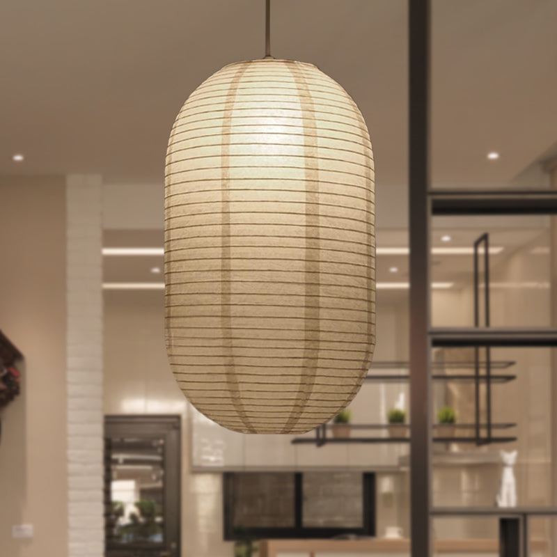 8.5"/11.5"/16.5" Brede Lantaarn Hanglamp Traditioneel Papier Wit 1 Licht Hanglamp