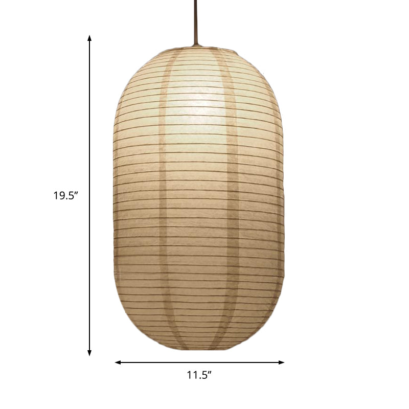8.5"/11.5"/16.5" Brede Lantaarn Hanglamp Traditioneel Papier Wit 1 Licht Hanglamp