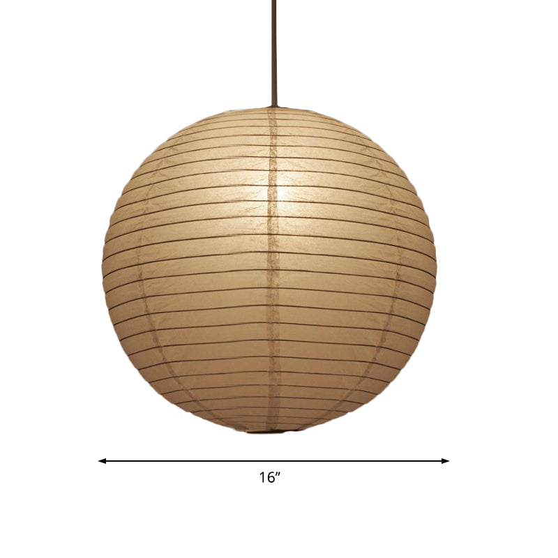8.5"/11.5"/16.5" Brede Lantaarn Hanglamp Traditioneel Papier Wit 1 Licht Hanglamp