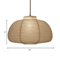 8.5"/11.5"/16.5" Brede Lantaarn Hanglamp Traditioneel Papier Wit 1 Licht Hanglamp