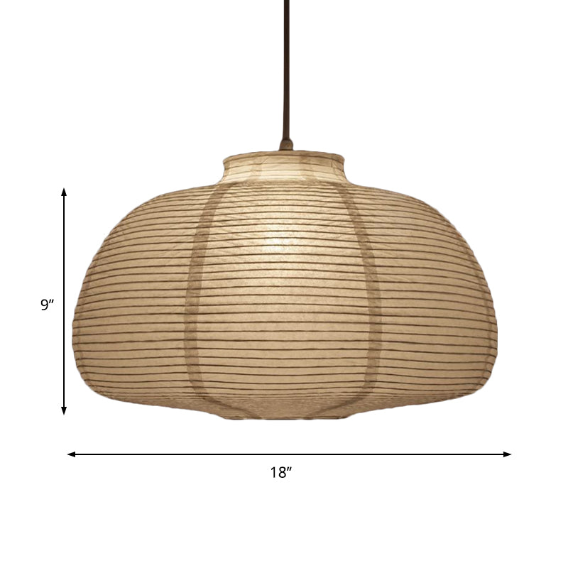 8.5"/11.5"/16.5" Brede Lantaarn Hanglamp Traditioneel Papier Wit 1 Licht Hanglamp