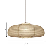 8.5"/11.5"/16.5" Brede Lantaarn Hanglamp Traditioneel Papier Wit 1 Licht Hanglamp