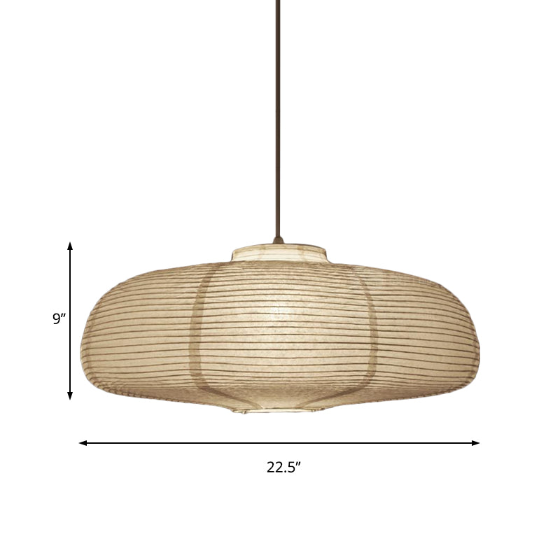 8.5"/11.5"/16.5" Brede Lantaarn Hanglamp Traditioneel Papier Wit 1 Licht Hanglamp