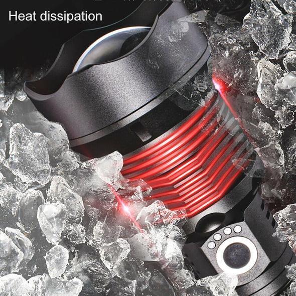 MS18 | Ultieme High-Performance LED-Zaklamp | 100.000 Lumen | 2.350m Lichtbereik | 18x CREE XHP70.2 LEDs | OLED-Statusdisplay & Actieve Koeling | IP68 Waterdicht
