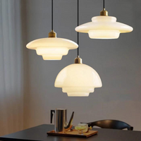 De Parel van Art Deco Glas Hanglamp