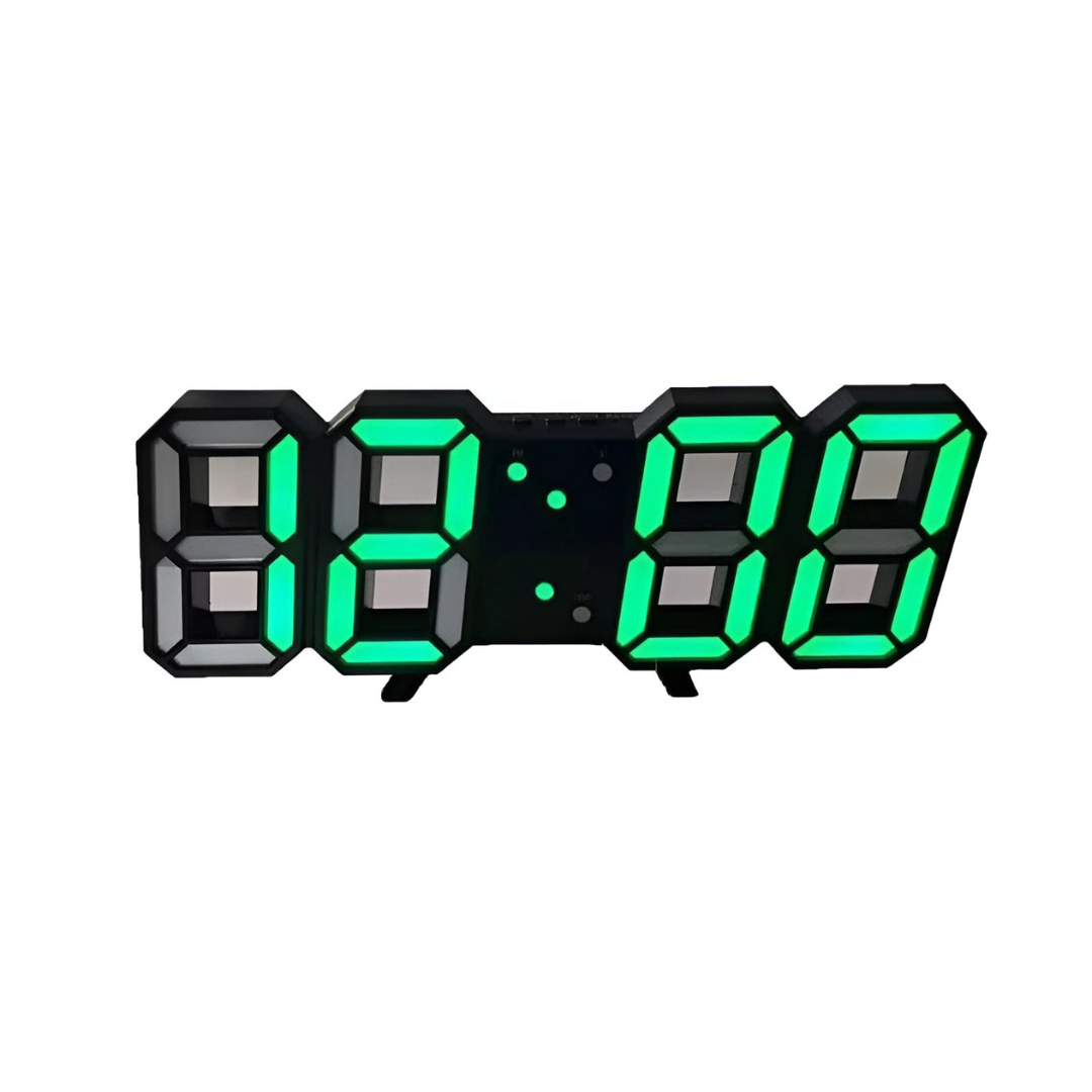 Futuristische LED Wandklok – Minimalistisch Ontwerp met Slimme Tijdweergave