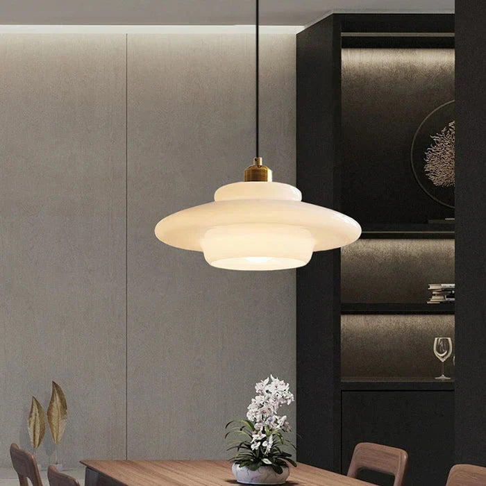 Hanglamp van Mat Wit Glas