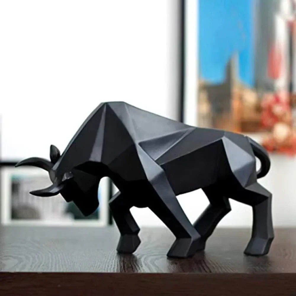 Moderne Geometrische Stier Beeld voor Woonkamer, Bureau en Interieurdecoratie