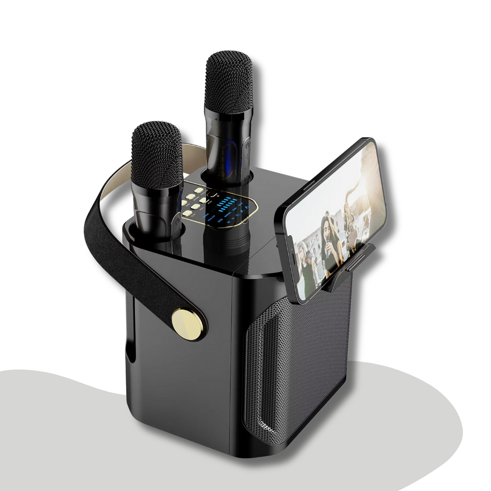 SoundBliss – Draagbare karaoke luidspreker met meeslepende audio en draadloze microfoons