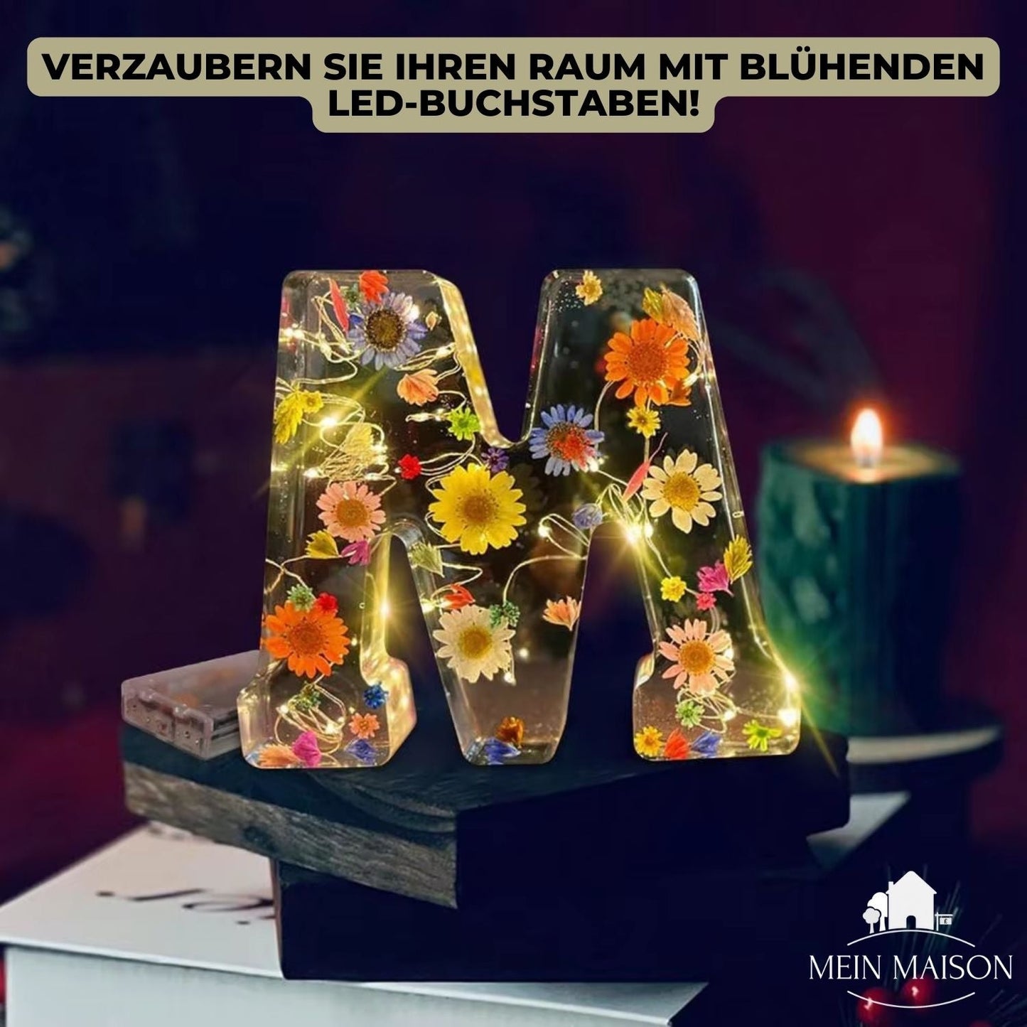 50% KORTING | FloraLetter - Bloemenlampletters van Hars