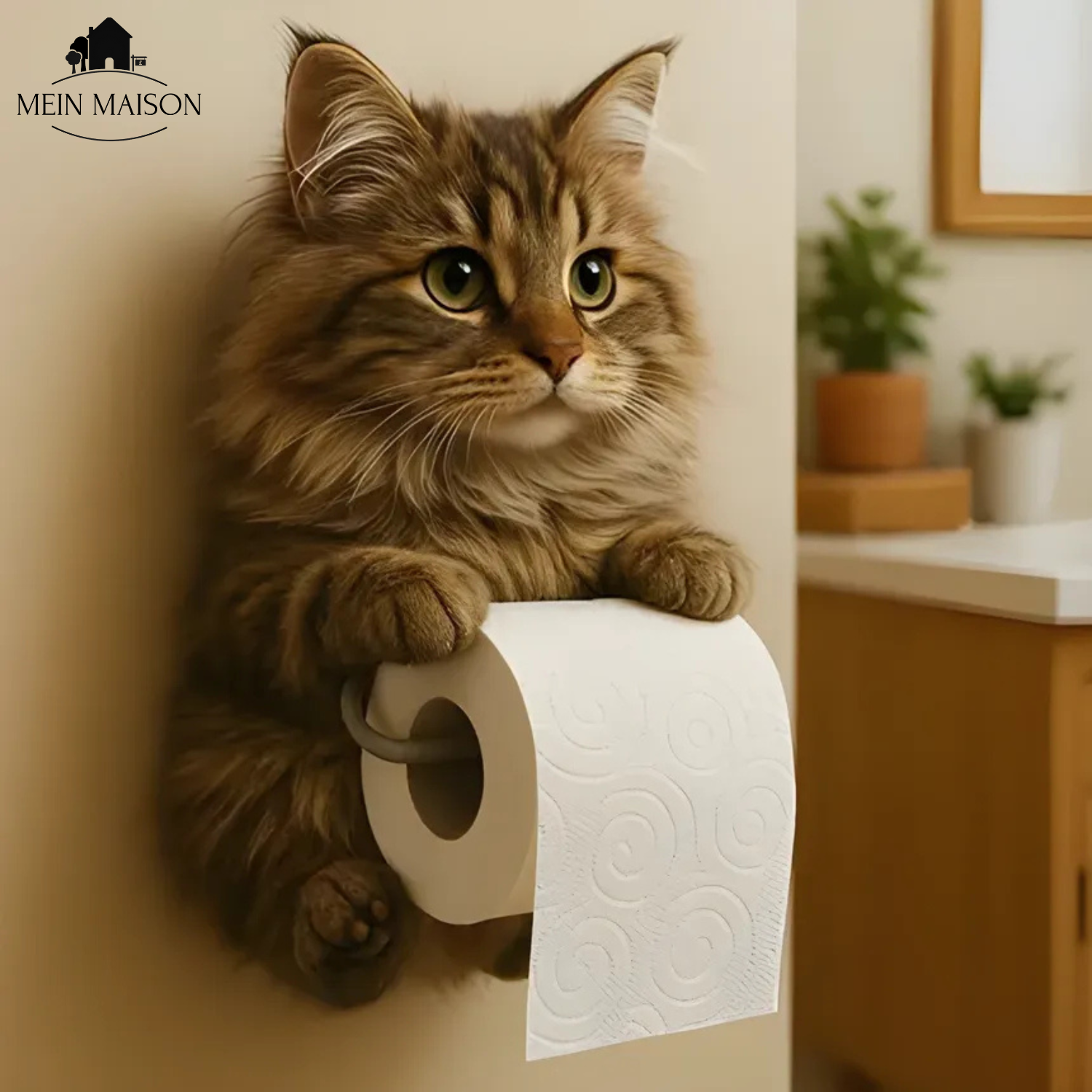 PurrRoll – De charmante katten-toiletrolhouder!
