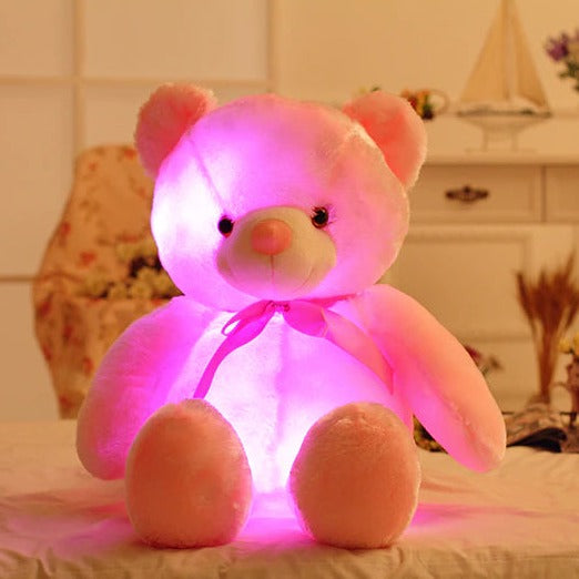 LumiBear | Zachte pluche metgezel met zachte LED-kleuren