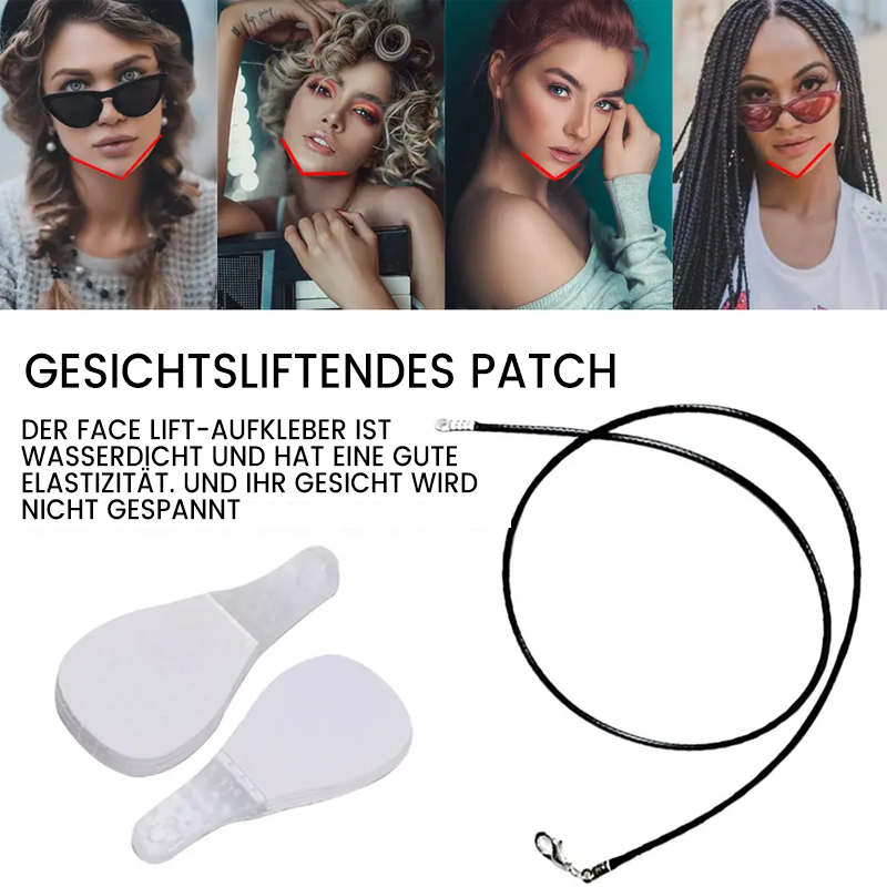Onzichtbare Facelift-Patches | 120 stuks voorraadverpakking | Ultra-dunne 0,02mm hechtingstechnologie | Waterdicht & Hypoallergeen | Mechanisch V-vormig liften | Transparant