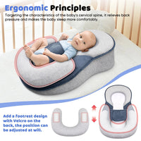 Anti-Reflux Verhoogde Baby Lounger Voor Pasgeborenen En Baby's