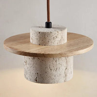 Moderne Hanglamp van Steen en Hout