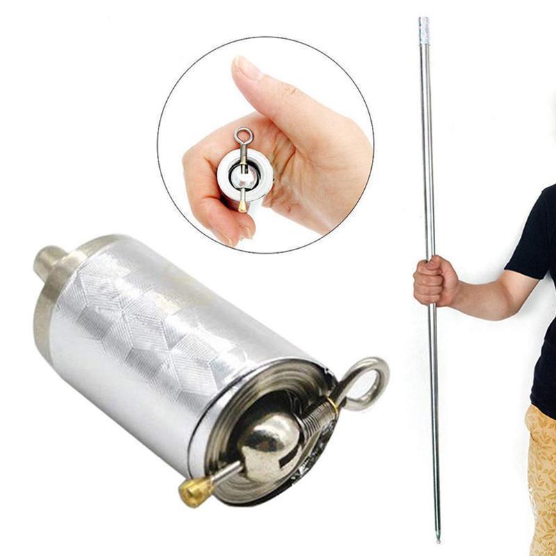 Draagbare metalen staf voor zelfverdediging en goocheltrucs