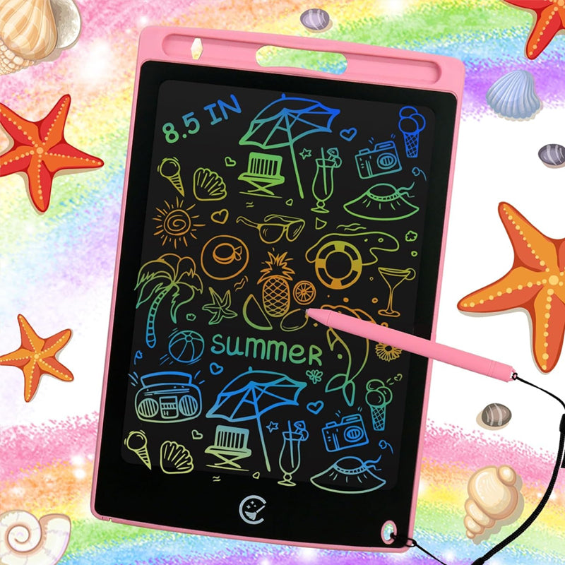 Magische schets LCD-bord | Met dit oogvriendelijke, drukgevoelige tablet kunnen kinderen gemakkelijk tekenen en schrijven. Dankzij het duurzame, kleurrijke scherm is het een leuke, draagbare manier om creatief bezig te zijn zonder papier te verspillen.
