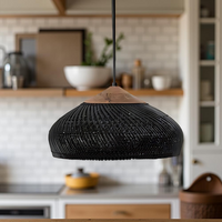 Geweven Koepel Bohemian Rattan Hanglamp