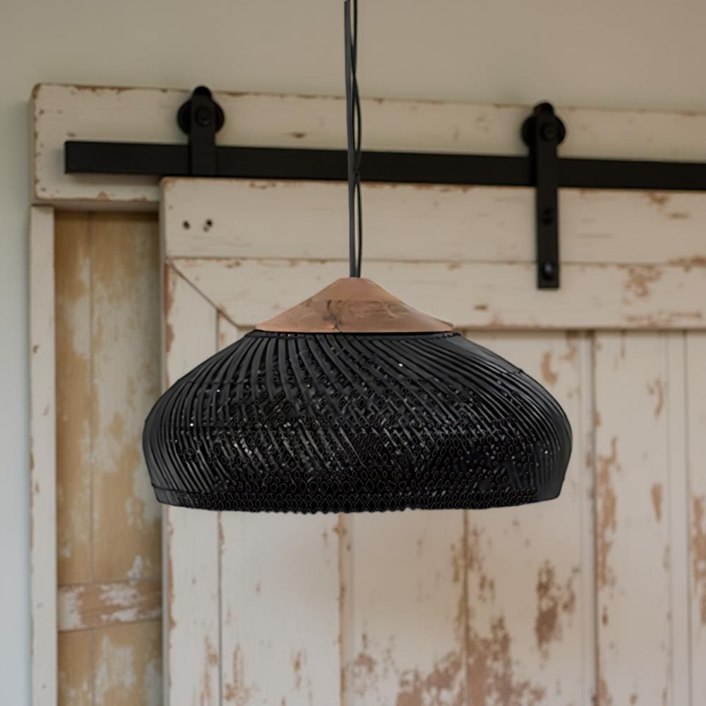 Geweven Koepel Bohemian Rattan Hanglamp