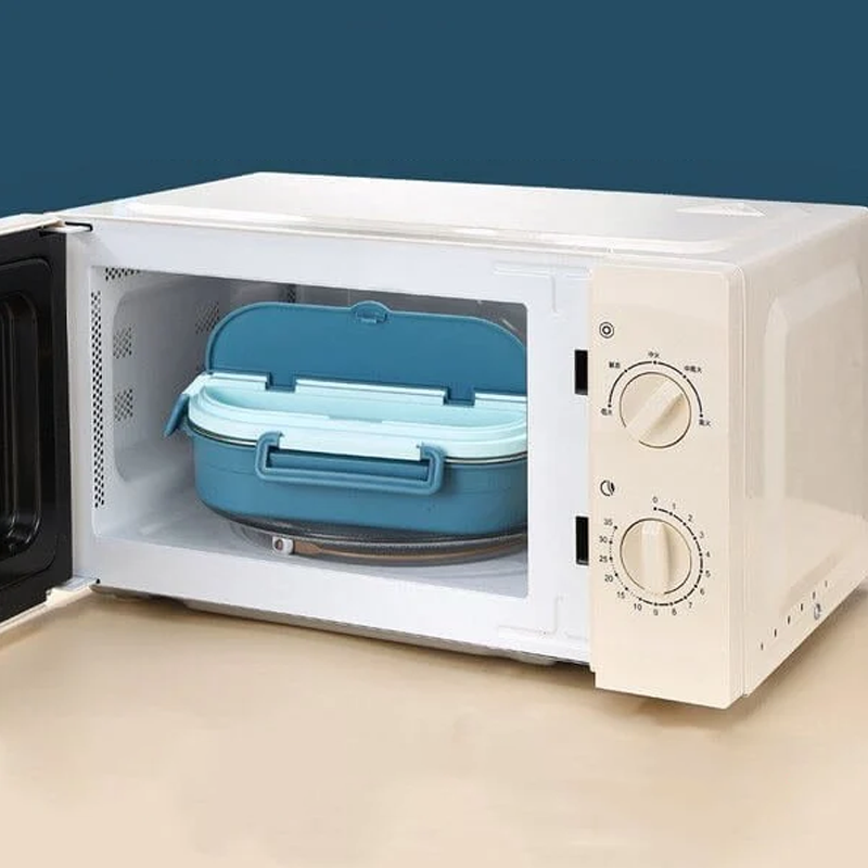 Roestvrijstalen lunchbox met 4 compartimenten | Geïsoleerde bentobox voor studenten en volwassene