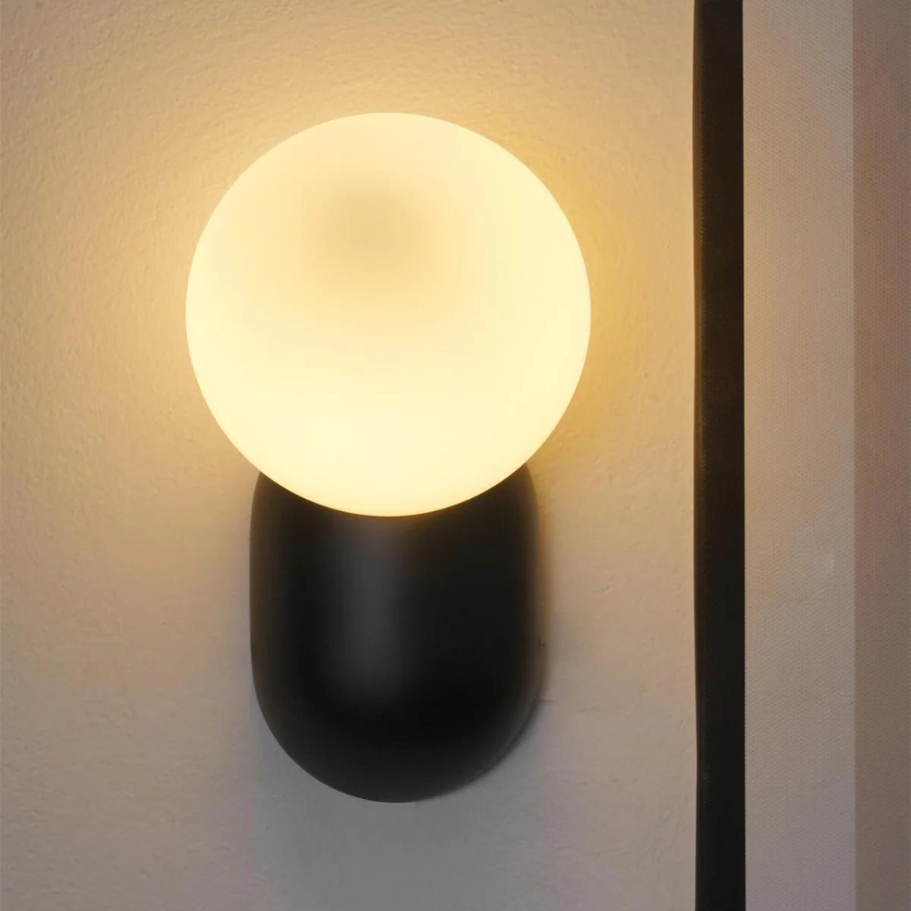 Luma Nordic Glass Orb Wandlamp