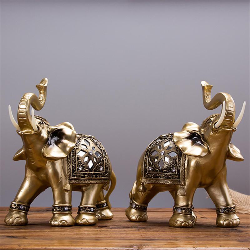 Gouden Olifant Standbeeld