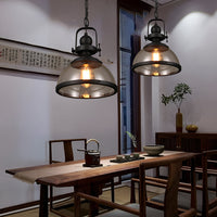 Schaalvormige Glas Pendelleuchte | Industrieel Retro Design