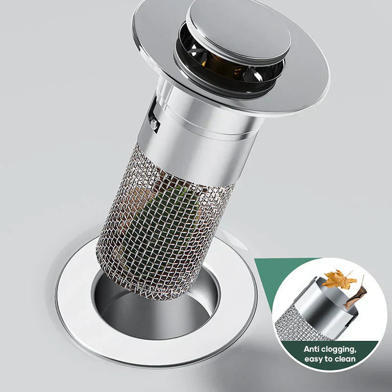 Afvoerscreen voor douche en wastafel | Haarfilter van roestvrij staal | StoppFix