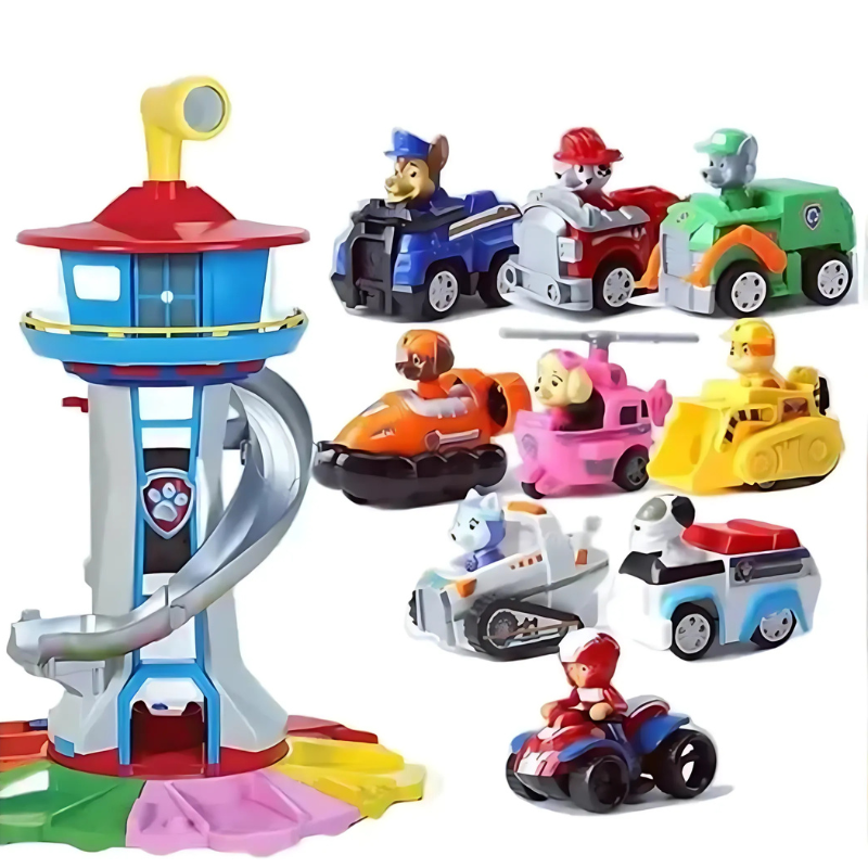 Avonturenspelset met toren, voertuigen en figuren