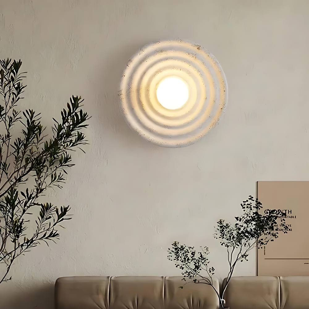 Wabi-Sabi Hars Ronde Cirkel Wandlamp