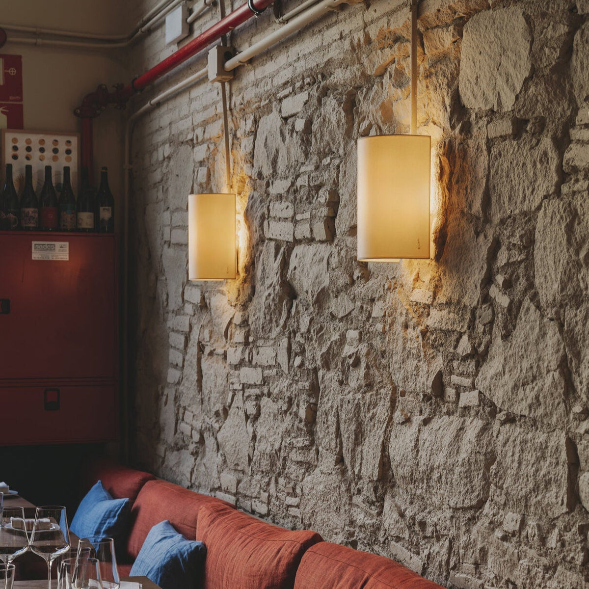 Zenform Glow Japanse Wabi-Sabi Stoffen Wandlamp