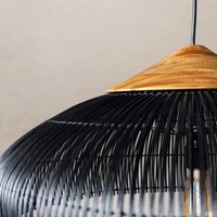 Geweven Koepel Bohemian Rattan Hanglamp