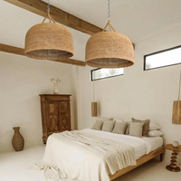 Natuurlijke Schaduw Rattan Japandi Hanglamp