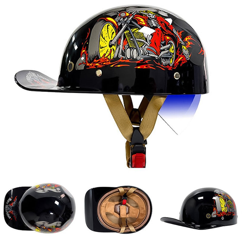 OrionRide Baseballstijl DOT Helm Met ABS Schaal Voor Motorfietsen