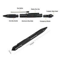 Hoogwaardige draagbare multifunctionele 3-in-1 militaire tactische pen