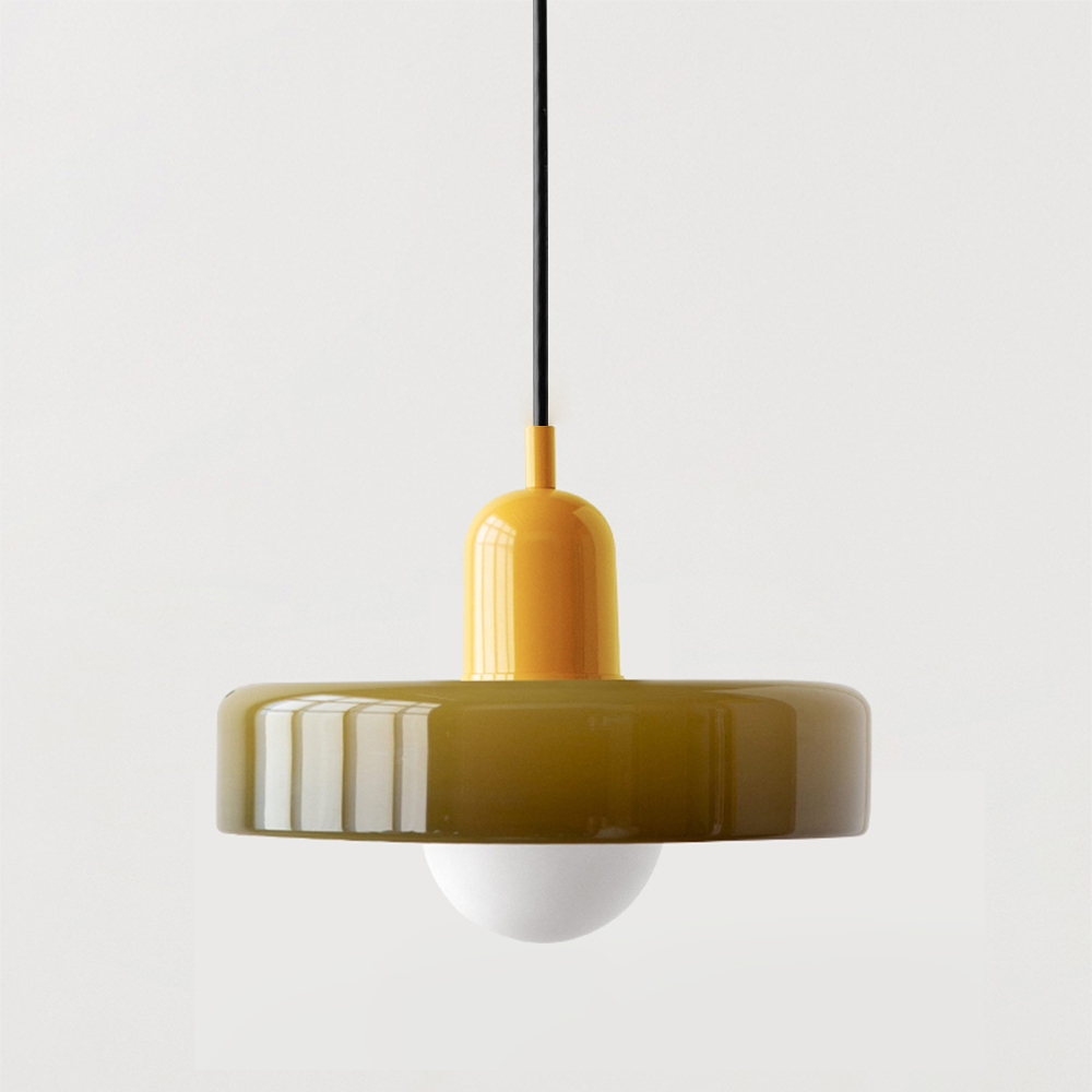 Liora Bauhaus Glazen Hanglamp Met Hoogteverstelling