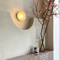 Moderne Glazen Ronde Wandlamp LED 1-Licht