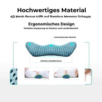 Lendenkussen | Orthopedisch Lendenkussen – Premium Geheugen-Schuim Steunkussen