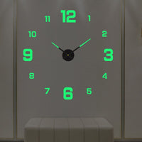 Luminor Moderne Zwarte Wandklok Met Kwarts Beweging