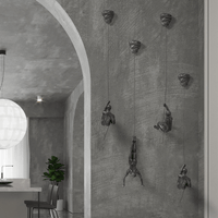 Decoratieve Klimfiguren Wand Sculptuur Set voor Moderne Wanddecoratie
