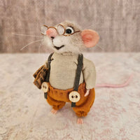 WhiskerWool™ – Handgemaakte, naaldvilt muis