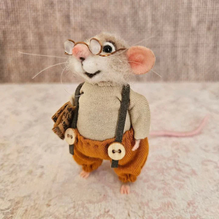 WhiskerWool™ – Handgemaakte, naaldvilt muis