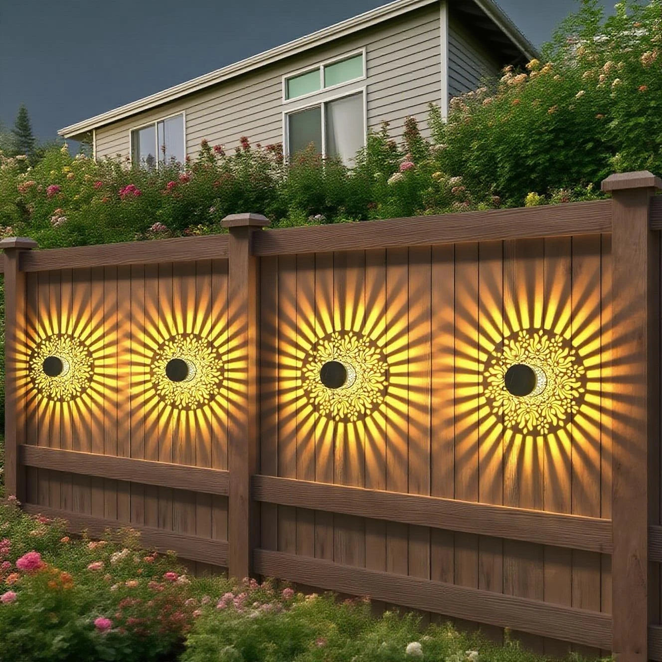 1+1 GRATIS | NachtBlüte™ | Solar Wandlampen – Warme schaduwlicht zonder stroom