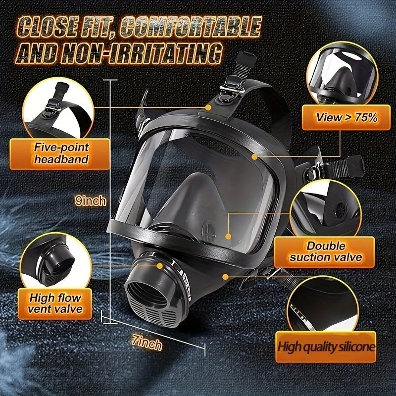 Tactische Volledige Gezicht Gasmasker - Ultieme Bescherming Tegen Chemische Gevaren