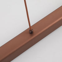 Arisha Moderne LED Hanglamp Lineair Zwart/Bruin Eetkamer Metaal