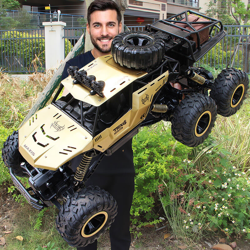 TerraX – RC-Monstertruck 6-Wiel Offroad 1:12 – Voor Kinderen & Buitenfans