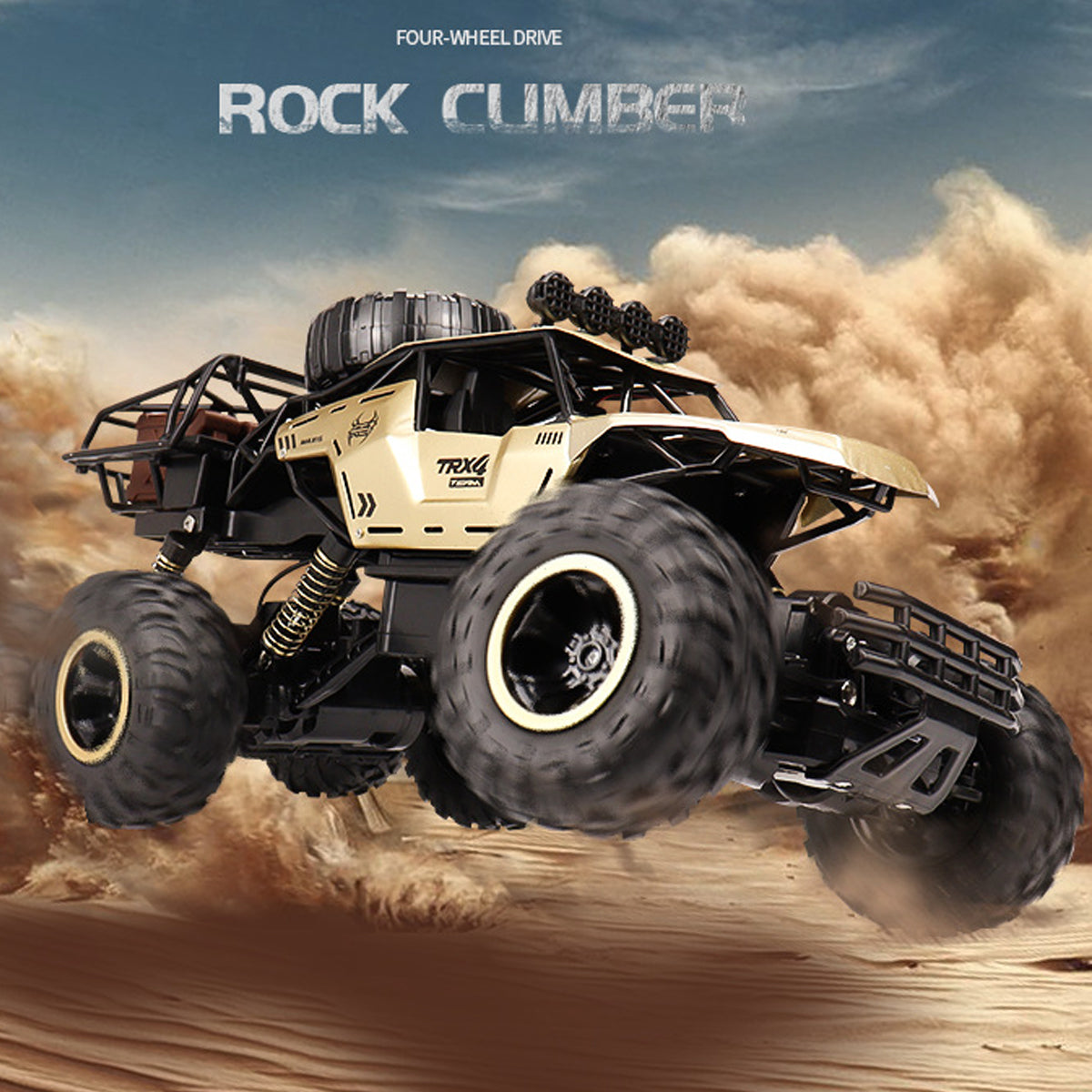 TerraX – RC-Monstertruck 6-Wiel Offroad 1:12 – Voor Kinderen & Buitenfans
