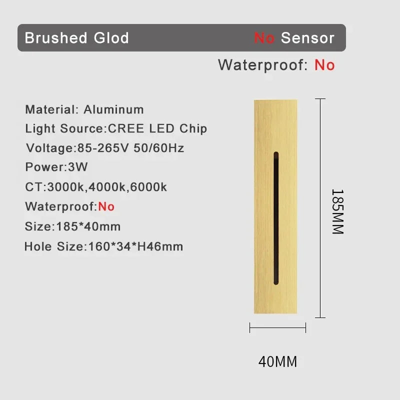 Shadee Bewegingssensor Trap Wandlamp