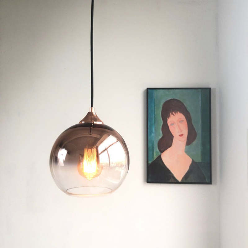 Brina Frosted Balloon Hanglamp Gradient