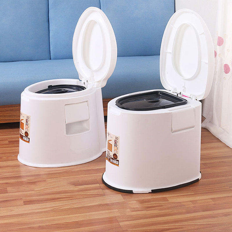 Contemporary Plastic Toilet Vloermontage Toiletpot met Zitting voor Badkamer
